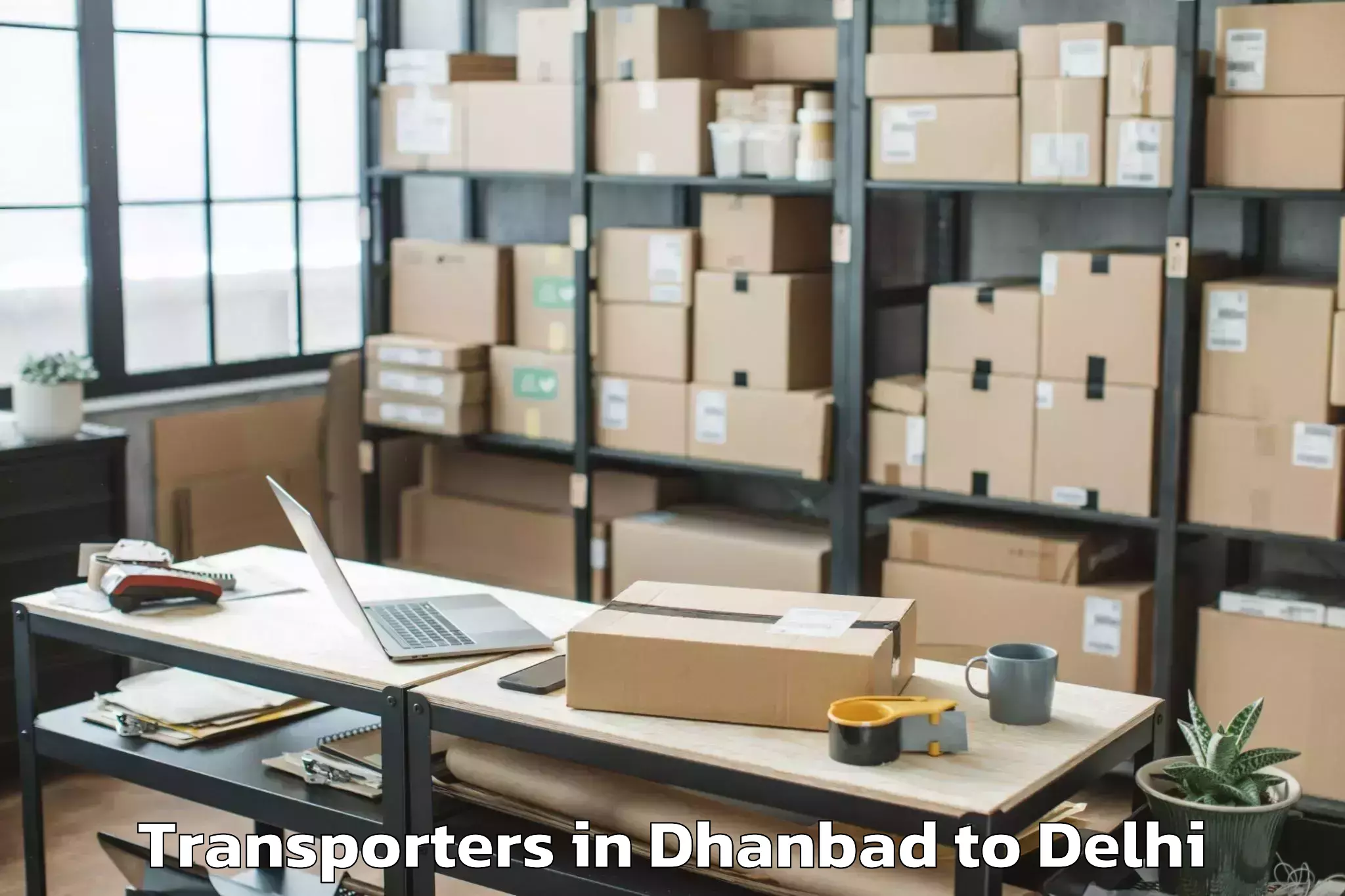 Book Dhanbad to Ansal Crown Plaza Mall Transporters